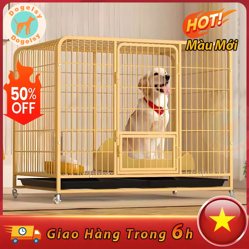 🐈Dogelsy🐕 Chuồng Chó chuồng chó size đại chuồng chó quây chuồng chó size to Sơn Cho Chó Lớn