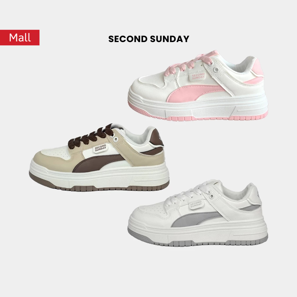 Giày Thể Thao Sneaker Nam Nữ Second Sunday Cloudline Đế Tăng Chiều Cao 4cm SK19