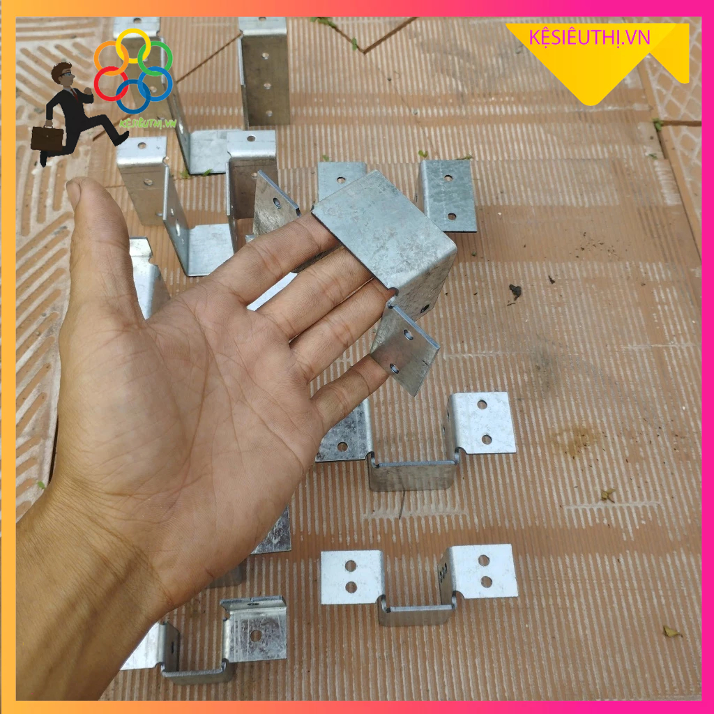 Bát U ghép liên kết, bas liên kết, pát lắp ghép, bas lắp ráp, bas 30x60 kẽm, bas lắp nhà xưởng | 2li