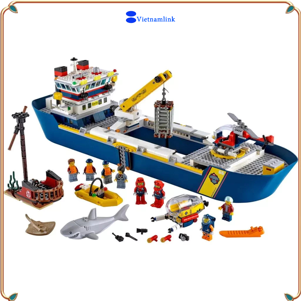 Giá thấp nhất trực tuyến LE GO 60266 City Ocean Exploration Ship  Hàng mới, chính hãng 100%