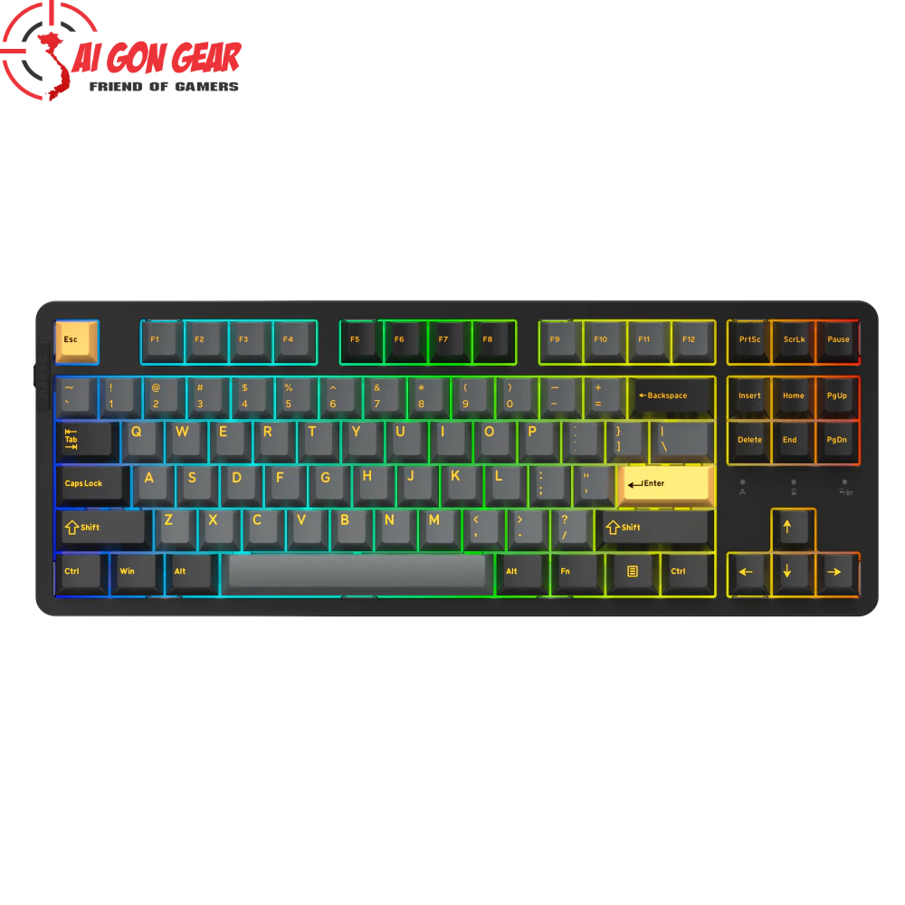 Bàn phím DareU - EK87 PRO - Black Golden - Sw Cloud