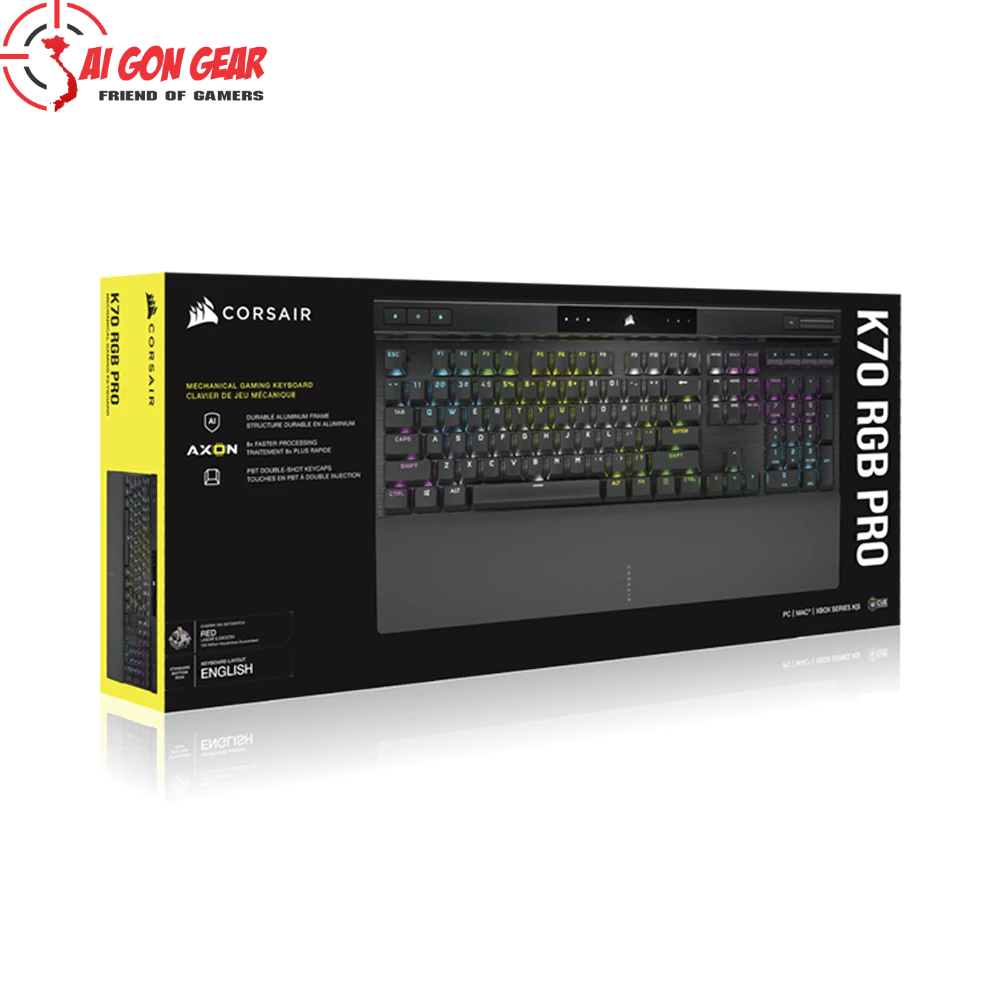 Bàn phím Corsair K70 PRO BLK-MX Red-RGB/CH-9109410-NA