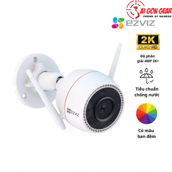 Camera Ezviz CS H3C 2K COLOR (3MP/CỐ ĐỊNH/NGOÀI TRỜI/FULL COLOR/ĐÀM THOẠI)