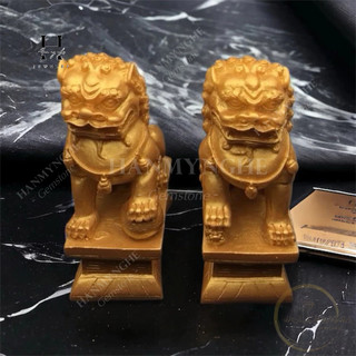 Cặp kỳ lân bột đá cao 17 cm HANMYNGHE
