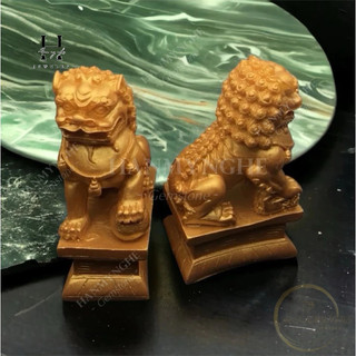 Cặp kỳ lân bột đá cao 17 cm HANMYNGHE