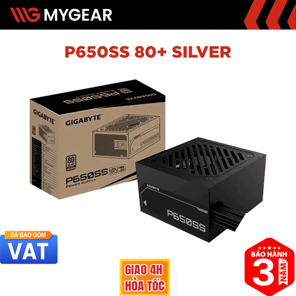 Nguồn máy tính Gigabyte P650SS 650W 80 Plus Silver