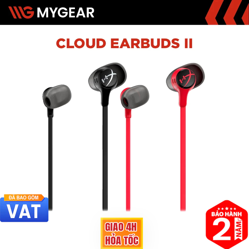Tai nghe Gaming In-ear HyperX Cloud Earbuds II 3.5mm