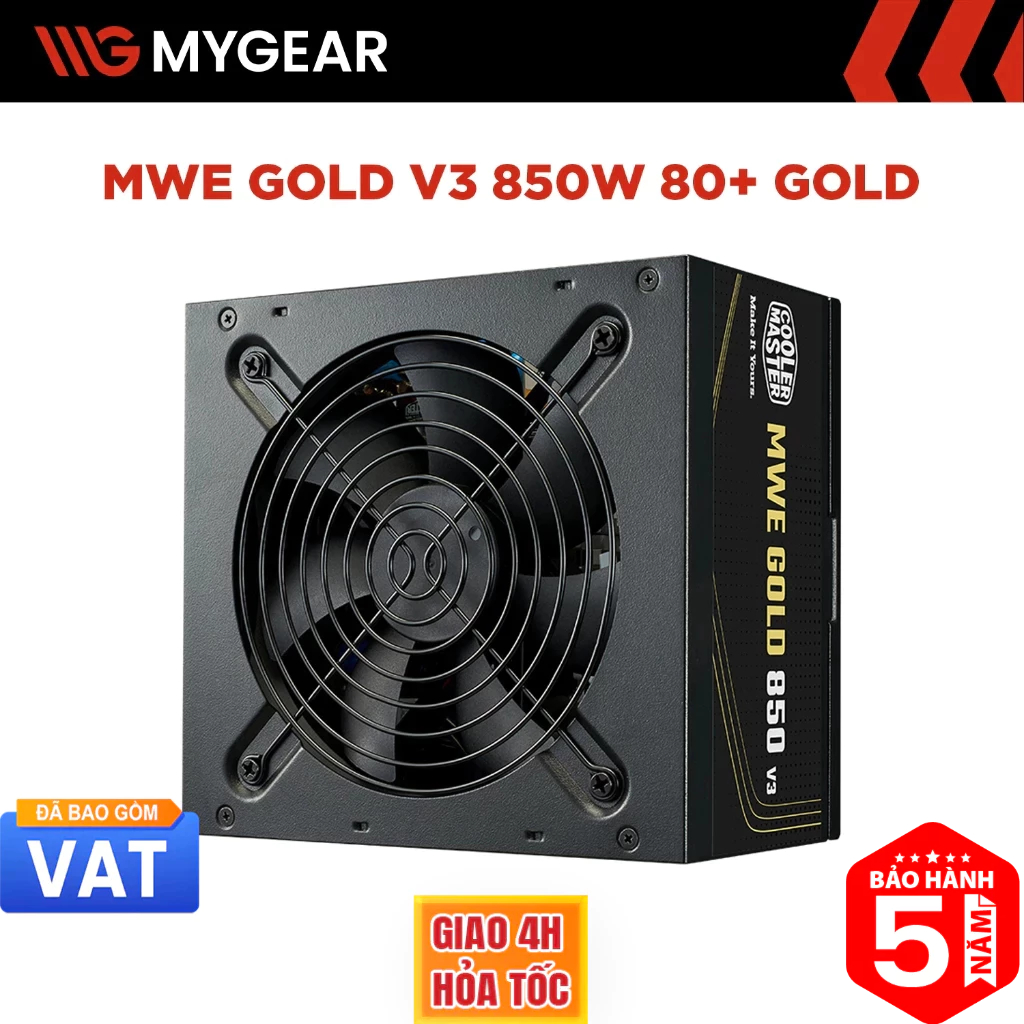 Nguồn máy tính Cooler Master MWE 850 Gold V3 ATX 3.1 850W 80 Plus Gold