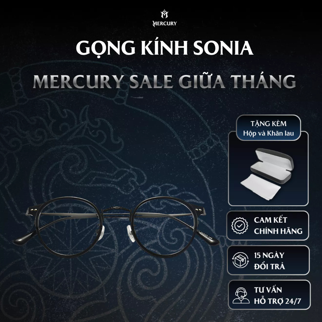 Kính nam/nữ Mercury Accessories Sonia - Phụ kiện thời trang kính mắt - Thiết kế trẻ trung, năng động