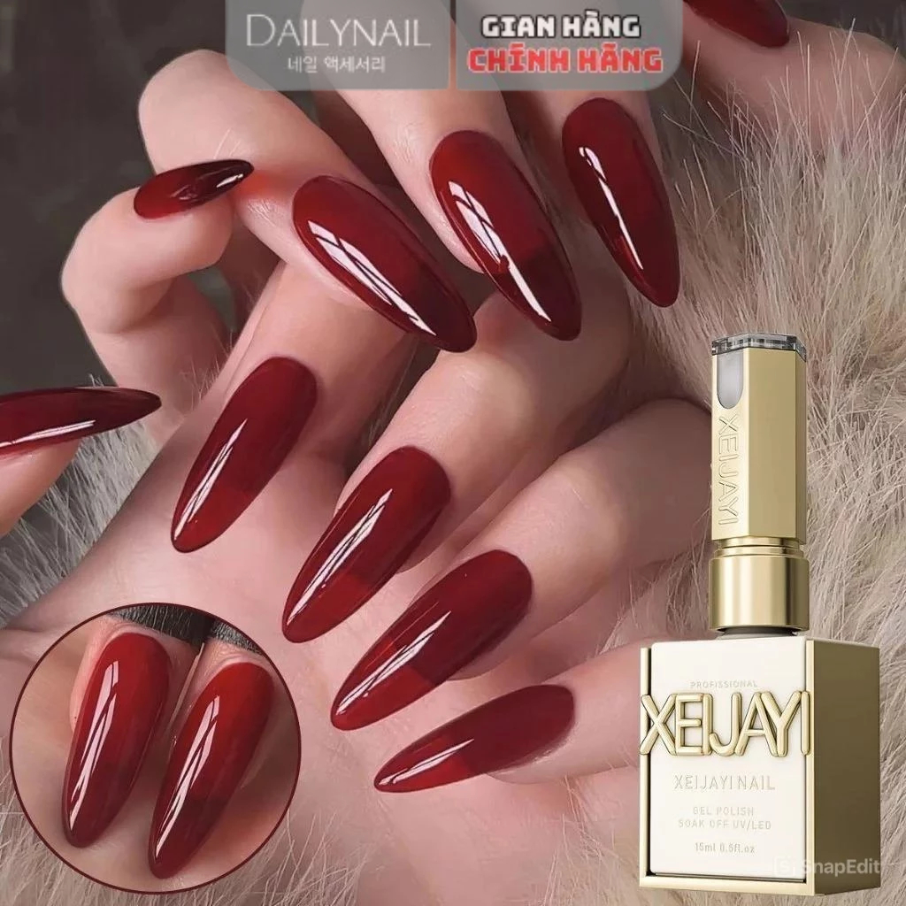 Sơn Gel Đỏ Hoa hồng Xeijayi M112