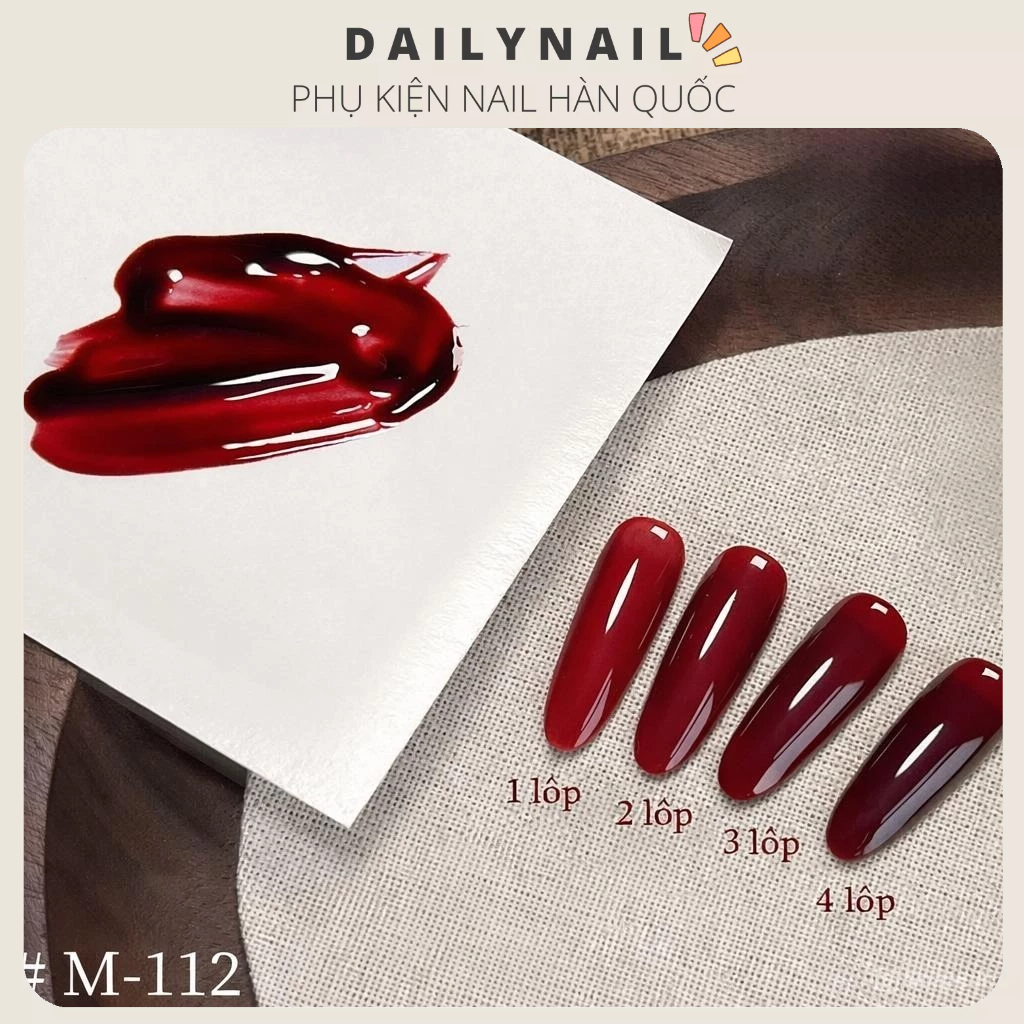 Sơn Gel Đỏ Hoa hồng Xeijayi M112