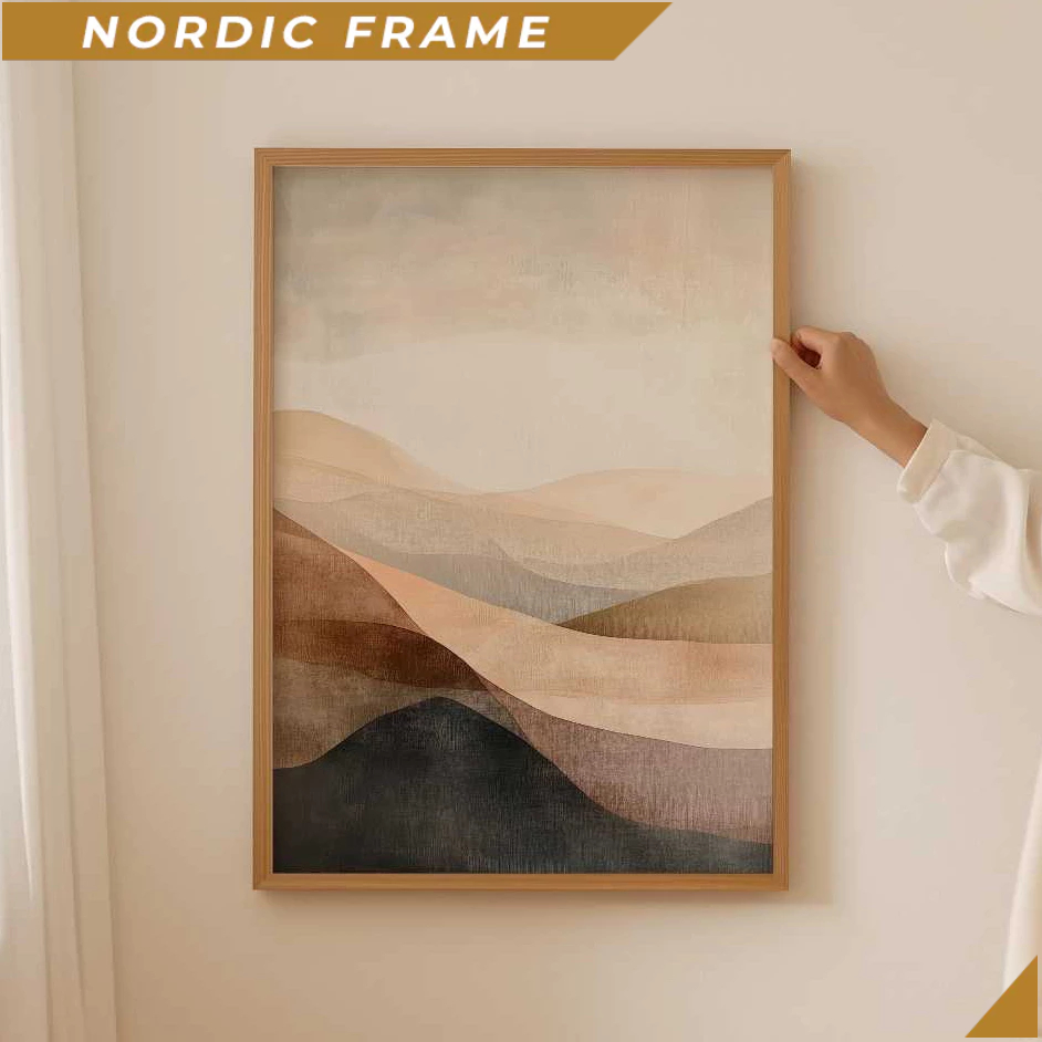 Tranh treo tường, Japandi Wall Art- Abstract Painting, Wabi Sabi Art, Abstract Art Print, Extra Larg