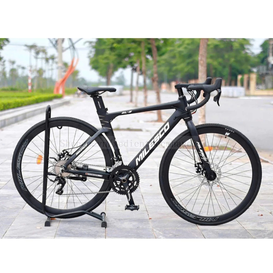 [Hoả Tốc] Xe Đạp Road MILESCO GLS Khung Nhôm Gen 3, Trục Rỗng, Cối Nổ ,Tay Đề Lắc, Bộ Đề Sensah Igni