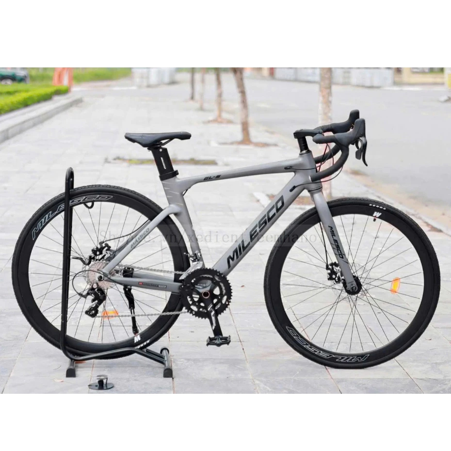 Xe Đạp Road MILESCO GLS Khung Nhôm Bản Gen 2, Trục Rỗng, Cối Nổ Siêu Trớn,Tay Đề Lắc & Bộ Đề Sensah 