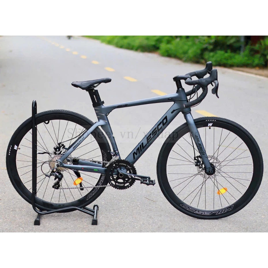 Xe Đạp Road MILESCO GLS Khung Nhôm Bản Mới Gen 2,Trục Rỗng, Cối Nổ Siêu Trớn,Tay Đề Lắc & Bộ Đề Sens