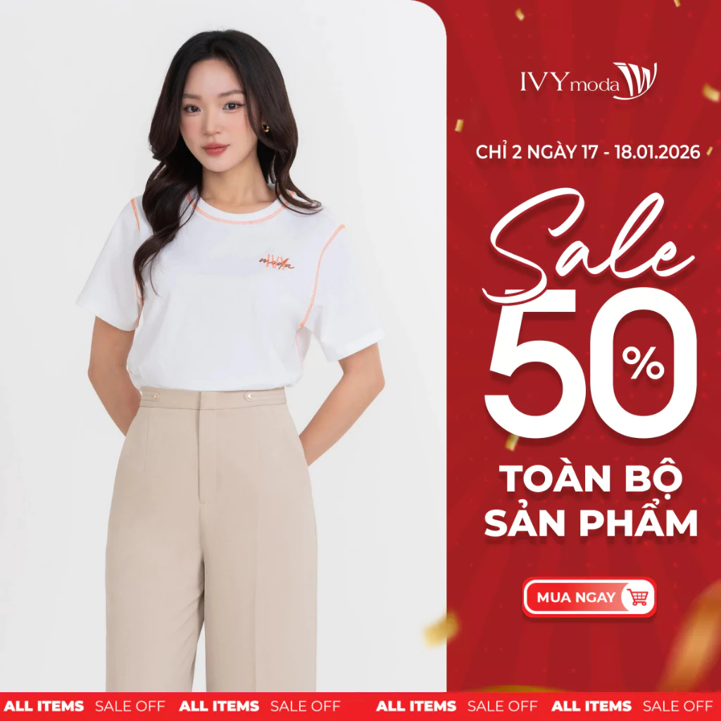 Áo thun Ivy You, áo thun nữ IVY moda MS 57M9291