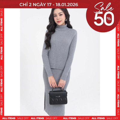 Áo len nữ lông cừu IVY moda MS 58M7834
