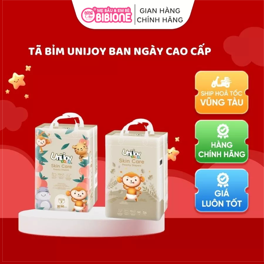 [GIÁ TỐT] Bỉm Unijoy Baby Skin Care / Oxygen Care – Mềm Mịn, Thoáng Khí, Chống Hăm, An Toàn Cho Da B
