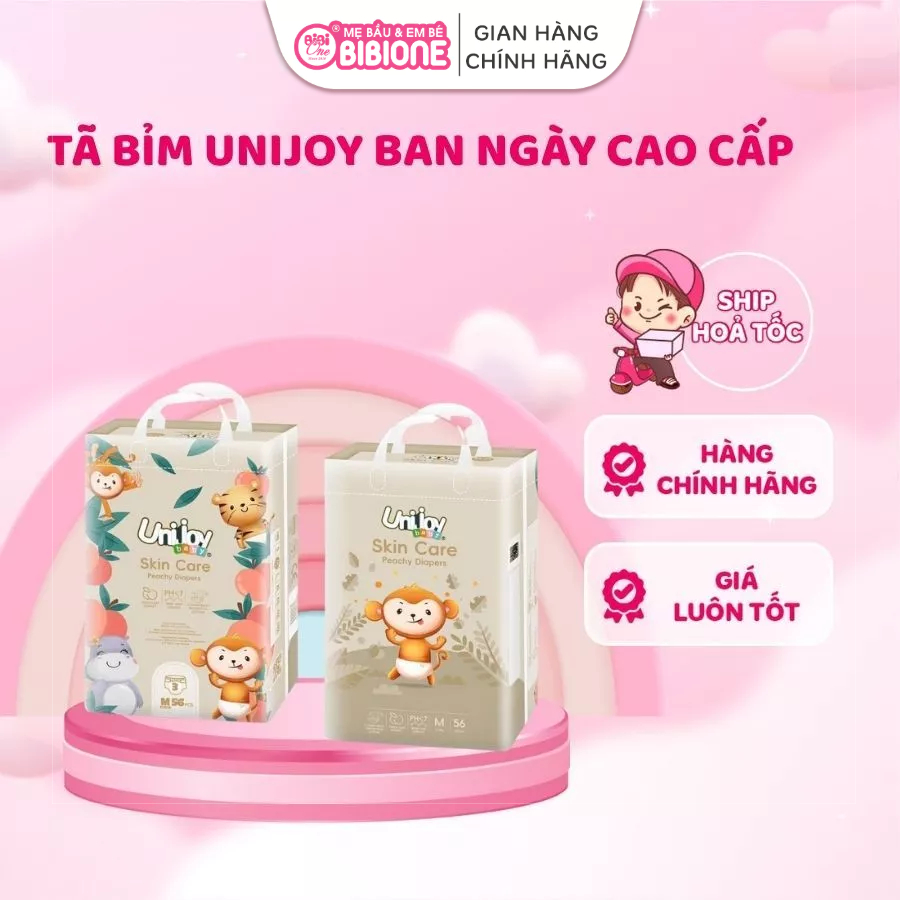 [GIÁ TỐT] Bỉm Unijoy Baby Skin Care / Oxygen Care – Mềm Mịn, Thoáng Khí, Chống Hăm, An Toàn Cho Da B