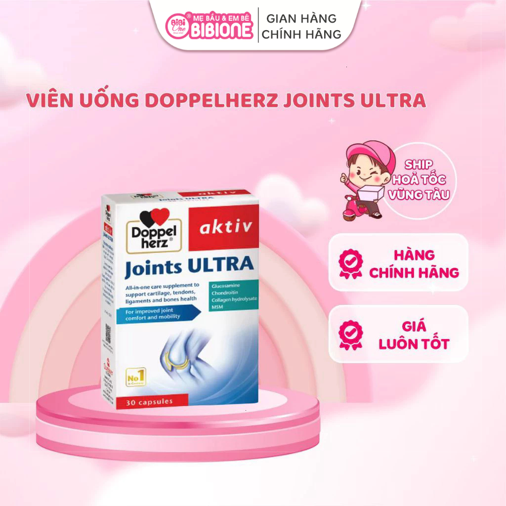 [BiBiOne] Viên uống Doppelherz Joints Ultra hỗ trợ cải thiện chức năng và ngăn ngừa thoái hóa khớp (