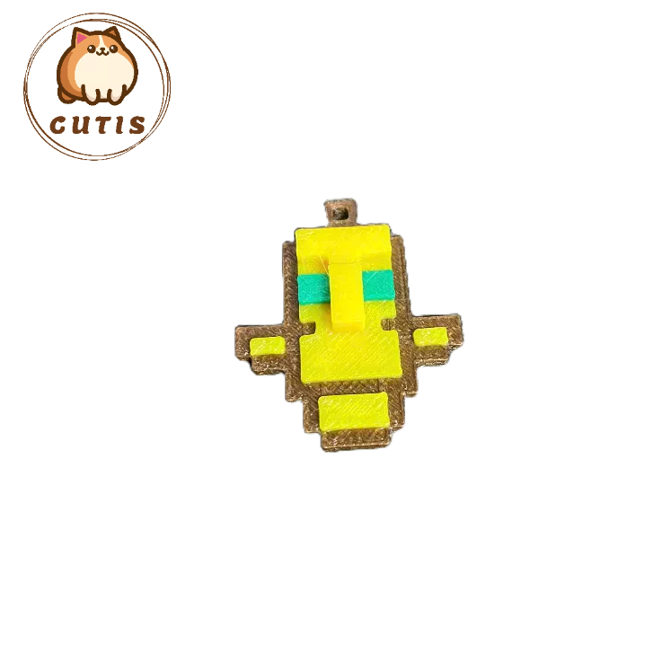 Móc Khóa Minecraft Totem Of Undying Nhựa In 3D