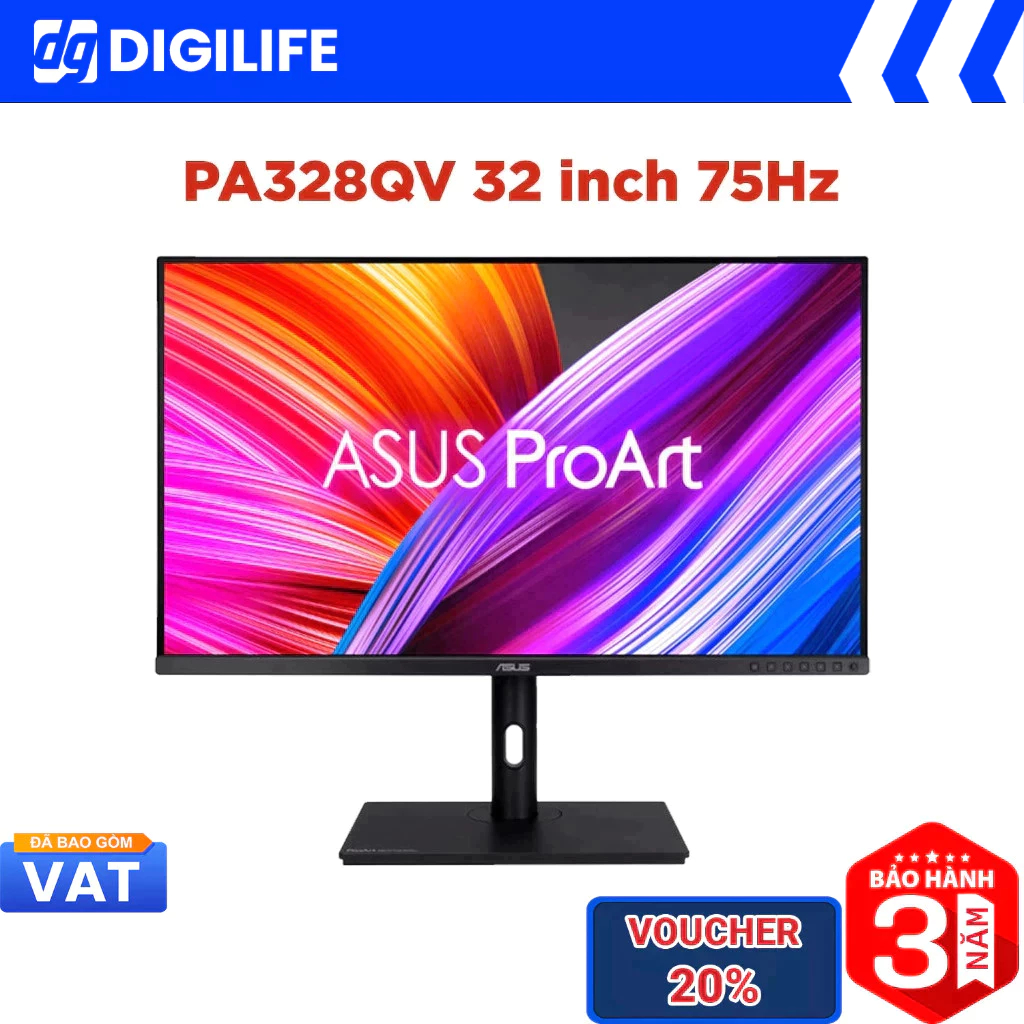 Màn hình Đồ hoạ ASUS ProArt Display PA328QV 31.5 inch 2K QHD 75Hz 5ms IPS