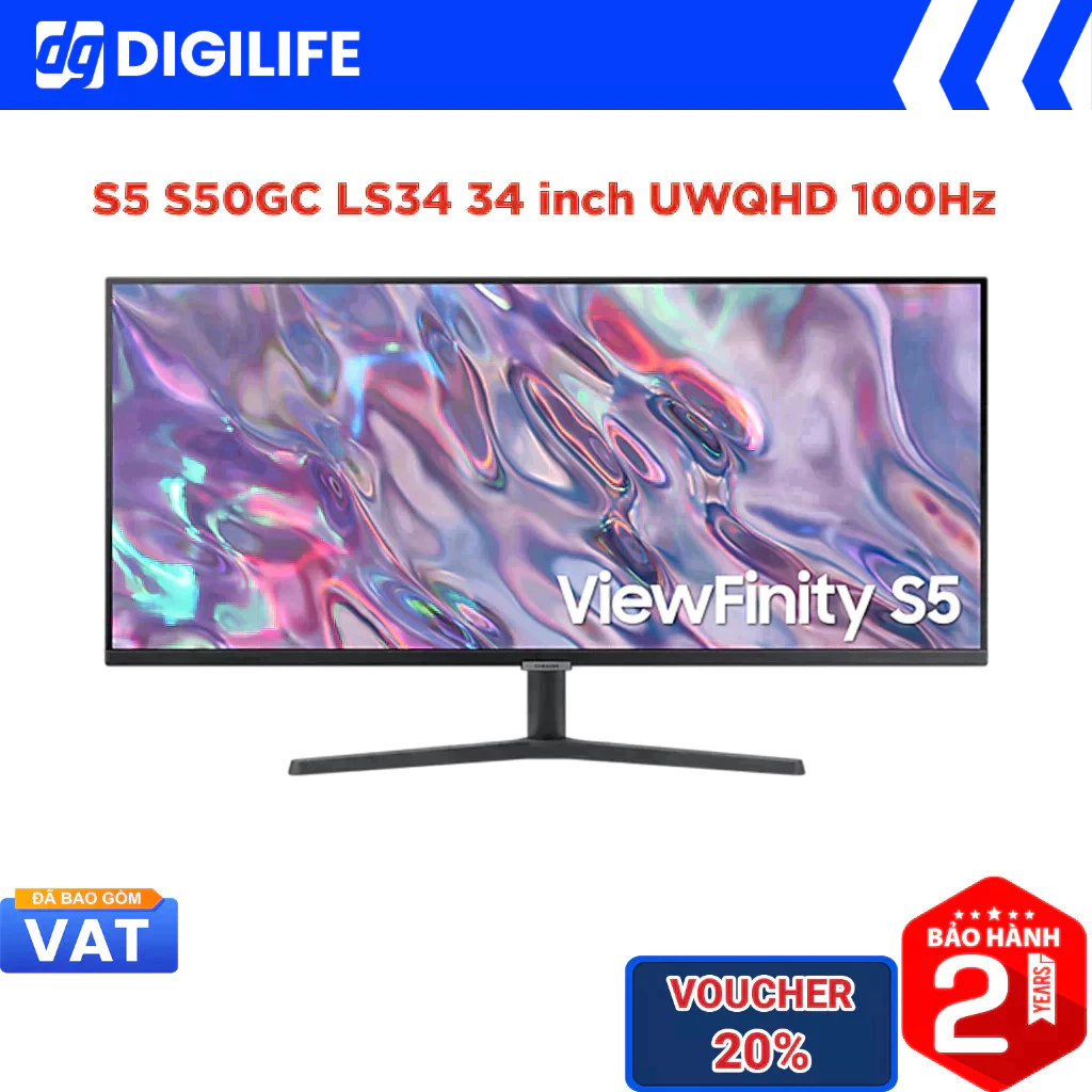 Màn hình Samsung ViewFinity S5 S50GC LS34C500GAEXXV 34 inch UWQHD 100Hz VA