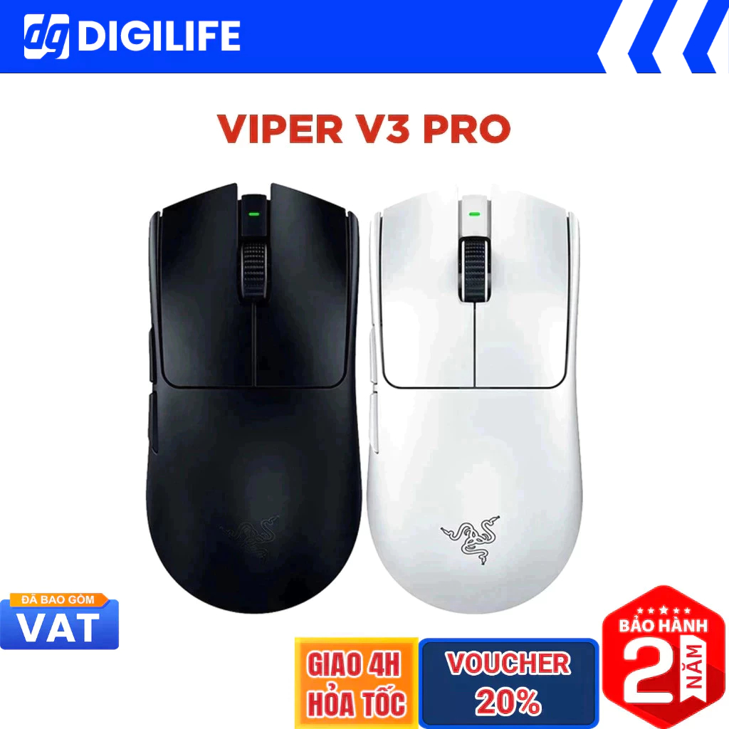 Chuột không dây Razer Viper V3 Pro Wireless 35K