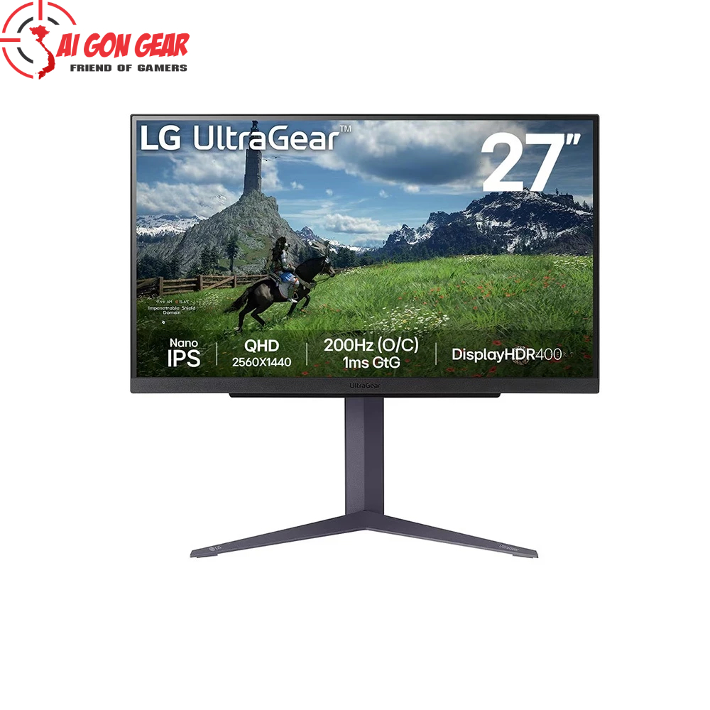 Màn Hình Gaming LG UltraGear 27GS85Q-B (27 inch - IPS - 2K - 200Hz - 1ms)