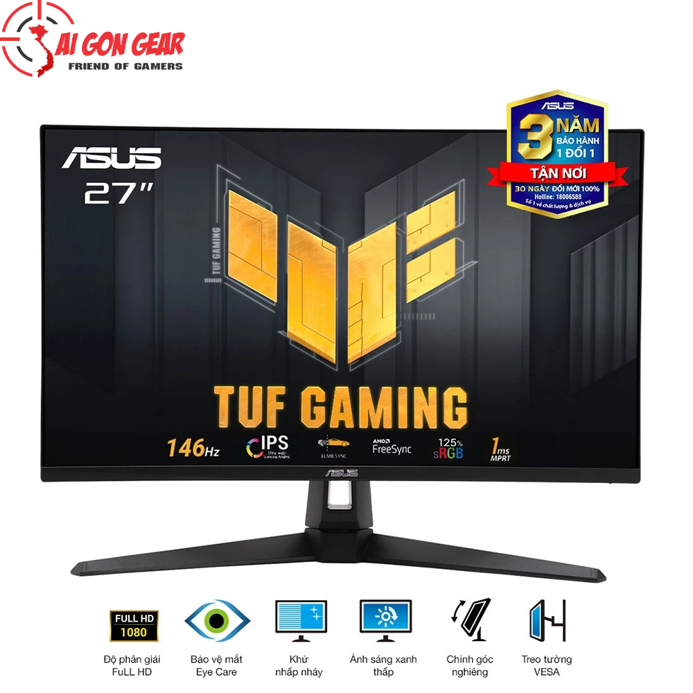 Màn Hình Gaming ASUS TUF Gaming VG279QE5A (27 inch - FHD - IPS - 146Hz - 1ms - Speaker)