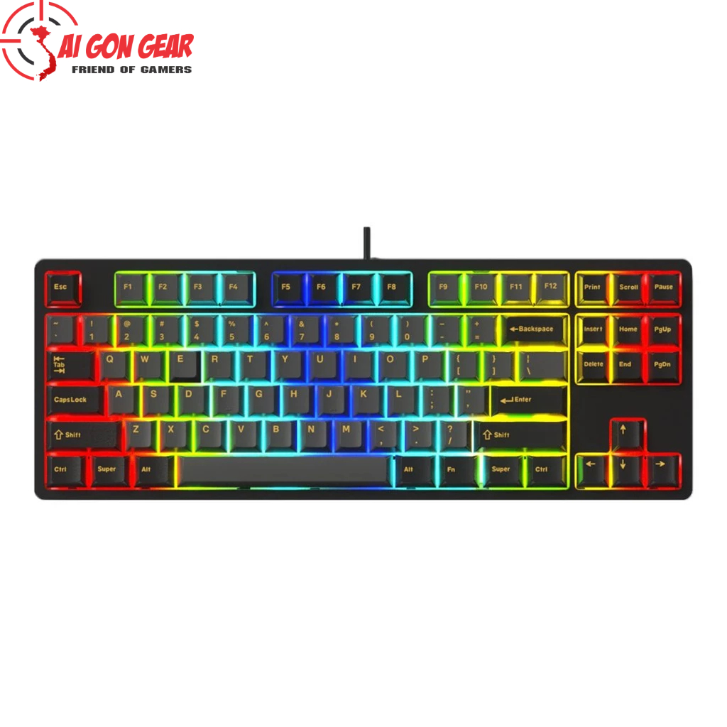 Bàn phím cơ có dây cao cấp EDRA EK387FL (EDra x FL-Esports)