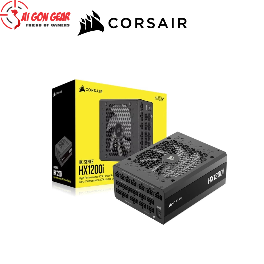 Nguồn máy tính Corsair HX1200i 2025 ATX 3.1 & PCIe 5.1 - 80 Plus Platinum - Full Modul