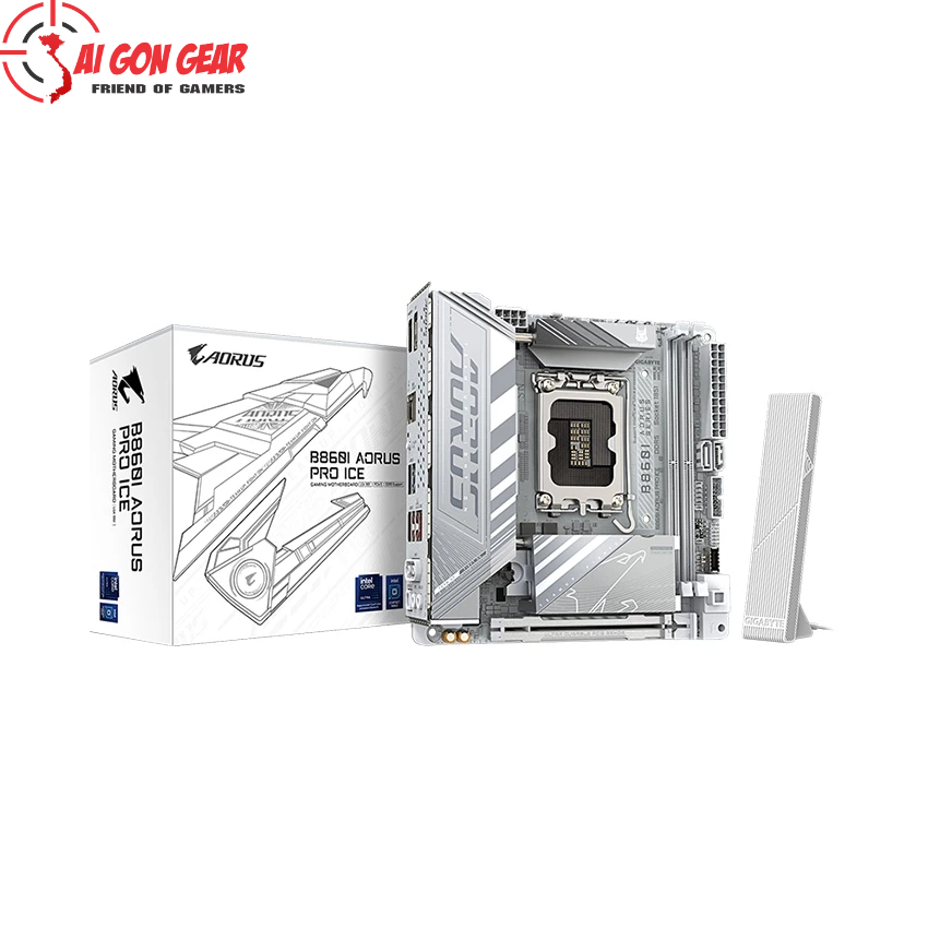 Mainboard Gigabyte B860I AORUS PRO ICE (Chipset Intel B860, Socket LGA1851, DDR5 128GB, Mini-ITX)