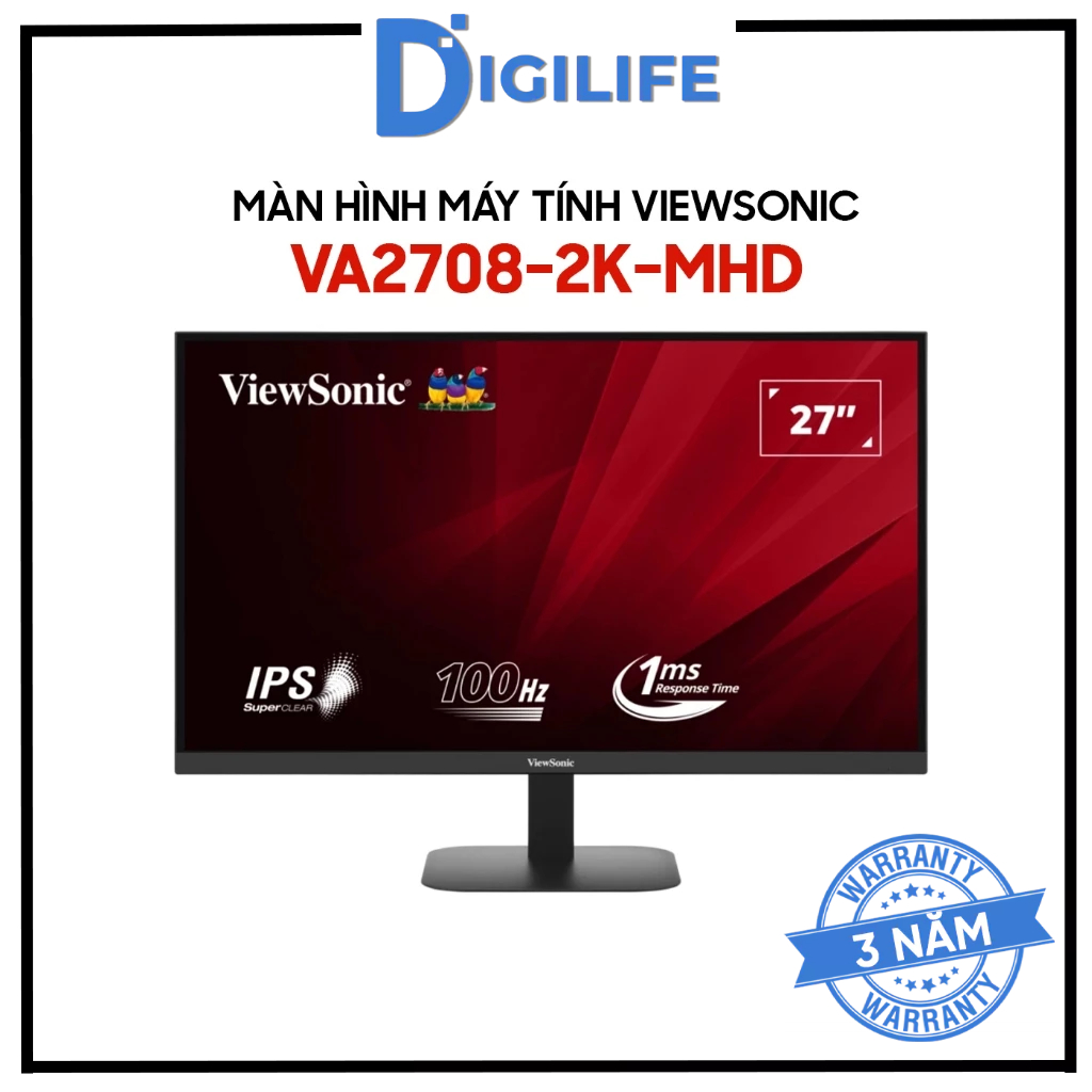 Màn Hình Máy Tính Viewsonic VA2708-2K-MHD 27 Inch QHD 2K 100Hz