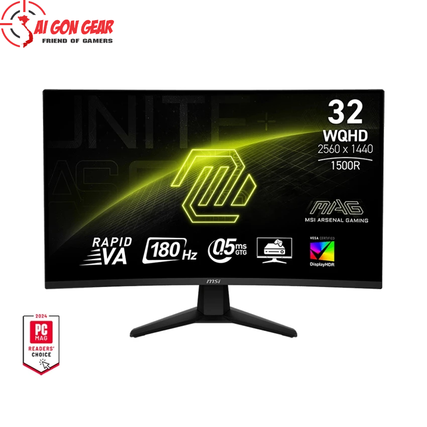 Màn hình gaming MSI MAG 32CQ6F 31.5″ WQHD VA 180Hz 0.5ms