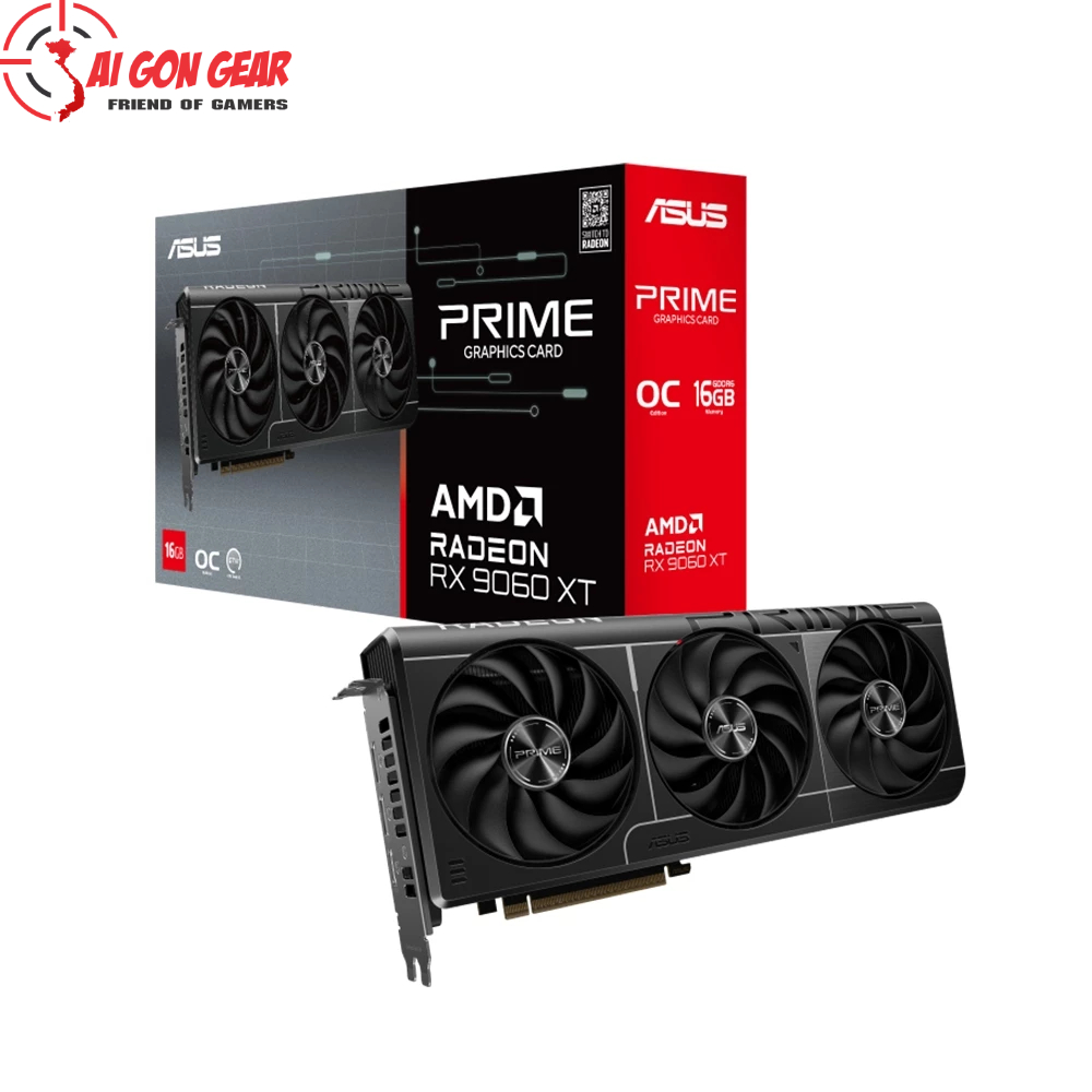 VGA Asus PRIME RX 9060 XT 16GB OC (PRIME-RX9060XT-O16G)