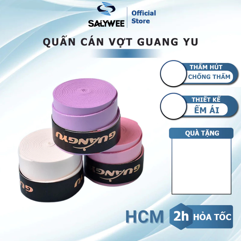 Quấn cán vợt cầu lông Guangyu chống trượt, chống thấm mồ hôi tay
