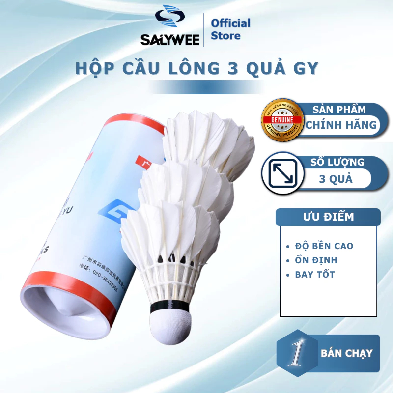 Quả Cầu Lông GUANGYU - Hộp 3, 12 Quả, Phù Hợp Cho Tập Luyện và chơi thể thao