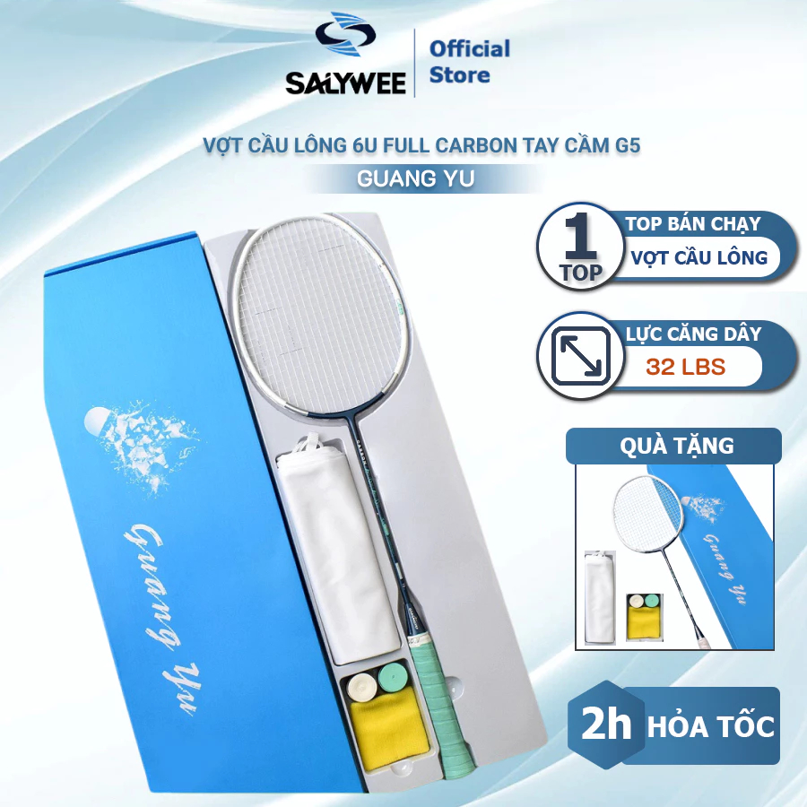 Vợt cầu lông full carbon Zero Nine chính hãng Guang Yu 6UG5 căng sẵn lưới 11kg Yonex NBG 95