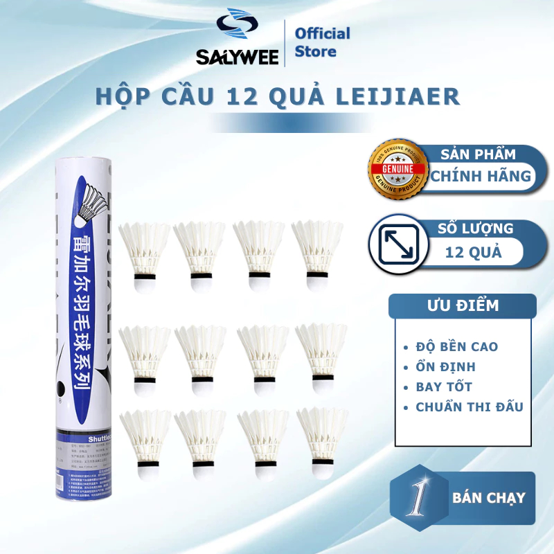 Hộp cầu lông 12 quả Guangyu lông ngỗng ổn định chắc chắn chính hãng
