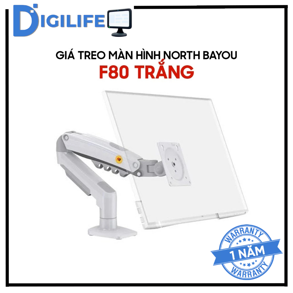Giá Treo Màn Hình North Bayou F80 EZ90 EMA7304 Warrior WA-MH0801 WA-MH0801 Đen/Trắng 17-32 inch