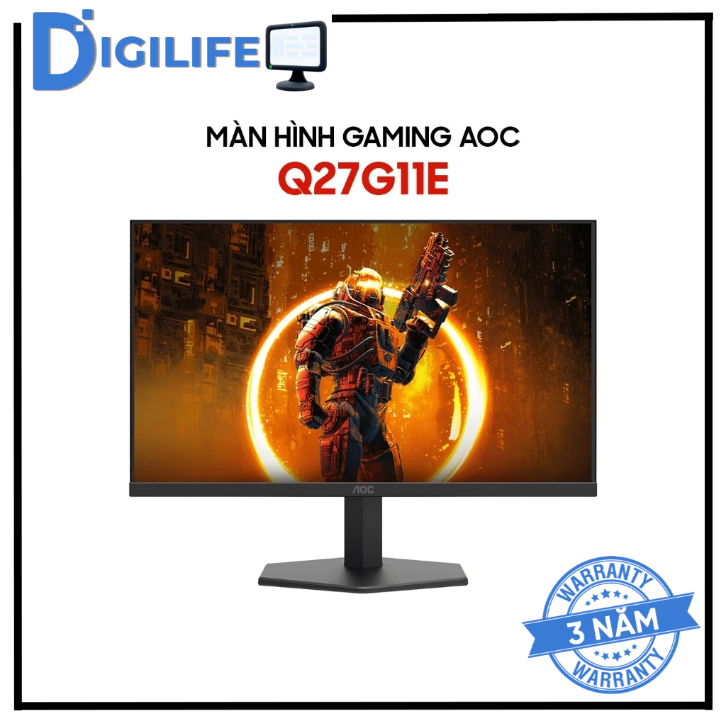 Màn Hình - Monitor Gaming AOC Q27G11E 27" QHD 180Hz 0.5ms IPS Adaptive Sync - Chiến Game Cực Đỉnh