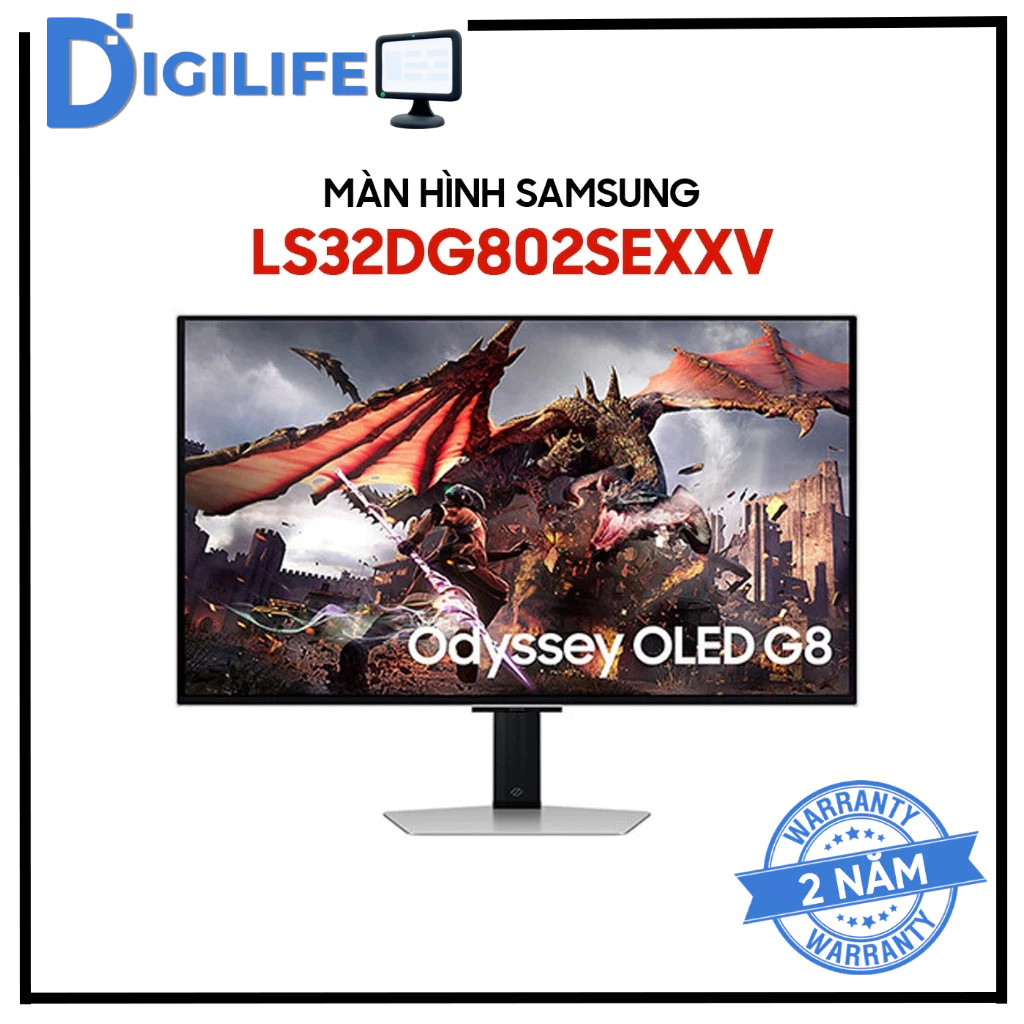 Màn Hình - Monitor Samsung Odyssey OLED G8 G80SD LS32DG802SEXXV 32 inch 4K OLED 240Hz 0.03ms - Chính
