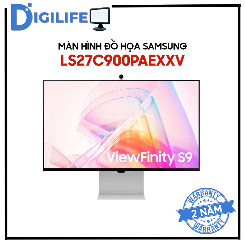 Màn Hình - Monitor Thông Minh Samsung ViewFinity S9 LS27C900PAEXXV 27 inch 5K (Smart Monitor/ Webcam