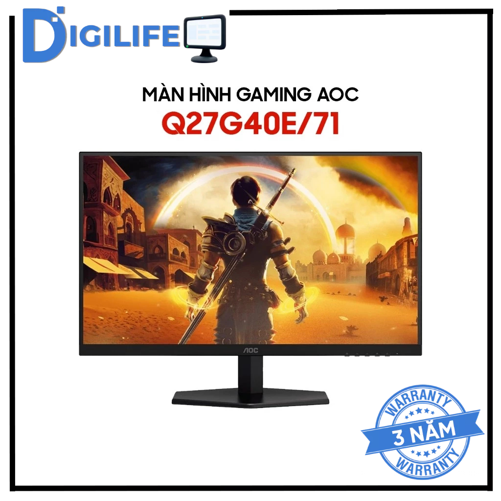 Màn Hình - Monitor Gaming AOC Q27G40E/71 27 inch QHD 180Hz 0.3ms Fast IPS HDR10