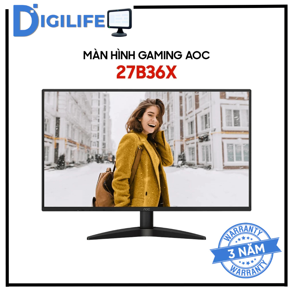 Màn Hình - Monitor Gaming AOC 27B36X 27 inch Full HD 144Hz 0.5ms IPS - Chính Hãng