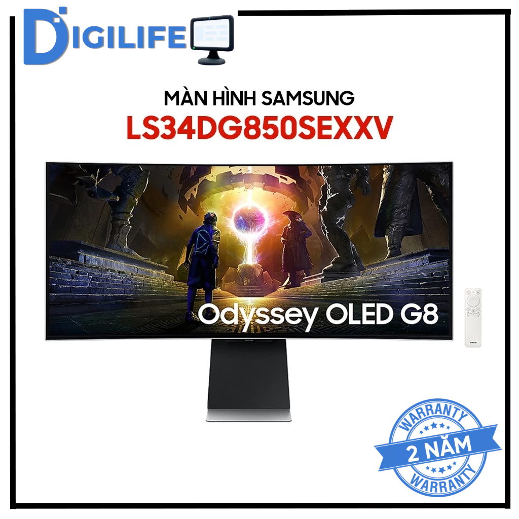 Màn Hình - Monitor Samsung Odyssey OLED G8 G85SD LS34DG850SEXXV – 34″ UWQHD OLED – 175Hz – 0.03ms – 