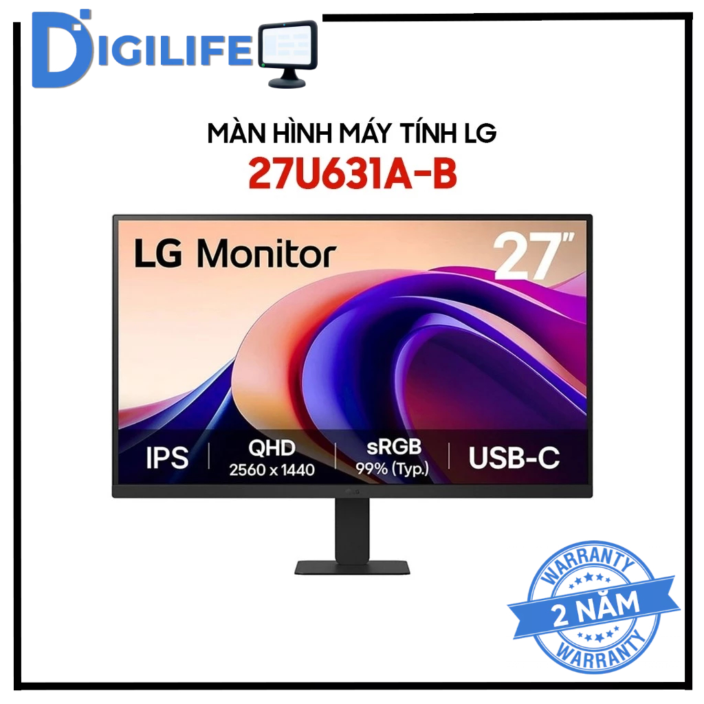 Màn Hình - Monitor Đồ họa LG 27U631A-B 27 inch 2K QHD IPS 100Hz 5ms USB-C - Bảo hành chính hãng 36 t