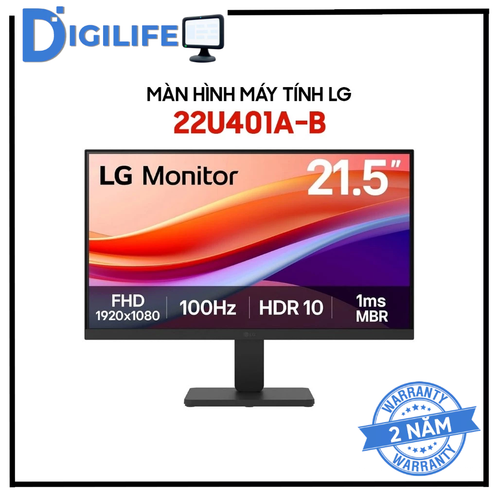 Màn Hình - Monitor LG 22U401A-B 21.5 inch FHD 100Hz 1ms VA – Hiển Thị Sắc Nét, Mượt Mà Từng Khung Hì