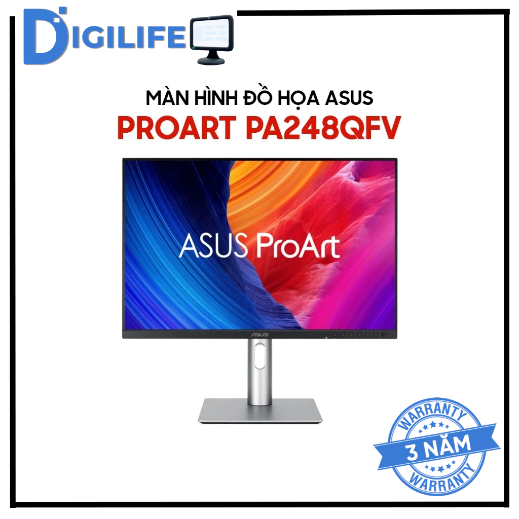 Màn Hình - Monitor đồ họa ASUS ProArt Display PA248QFV 24 inch WUXGA 100Hz IPS - Chính Hãng